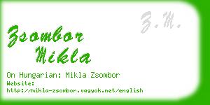 zsombor mikla business card